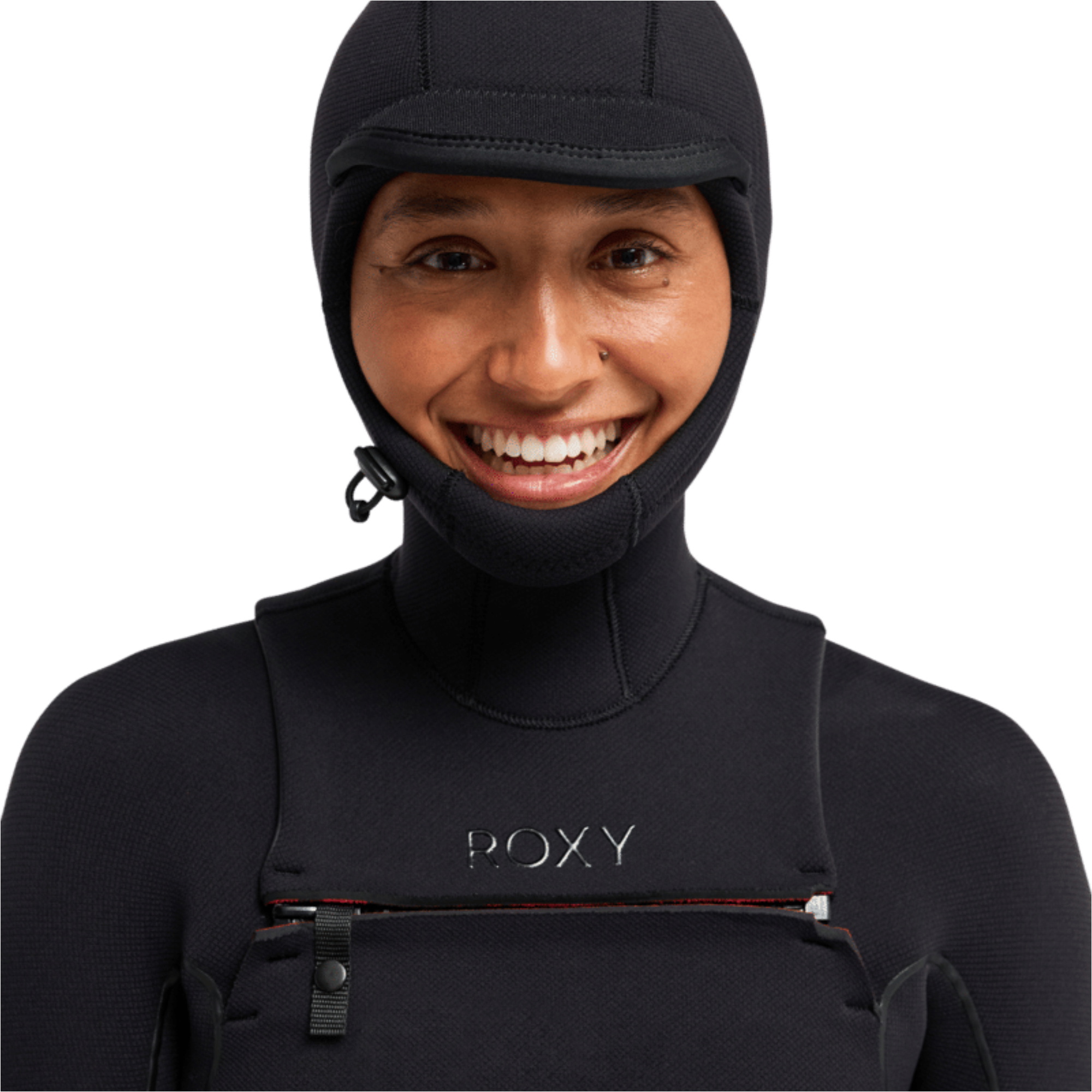 2026 Roxy Womens Elite Xtra Warm 6/5mm Chest Zip Hooded Wetsuit ERJW203015 - True Black